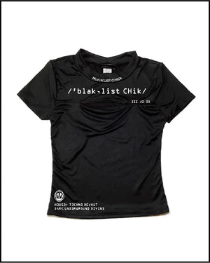 LIMITED* Middle Slit BLVCKLIST CHICK Crop Top